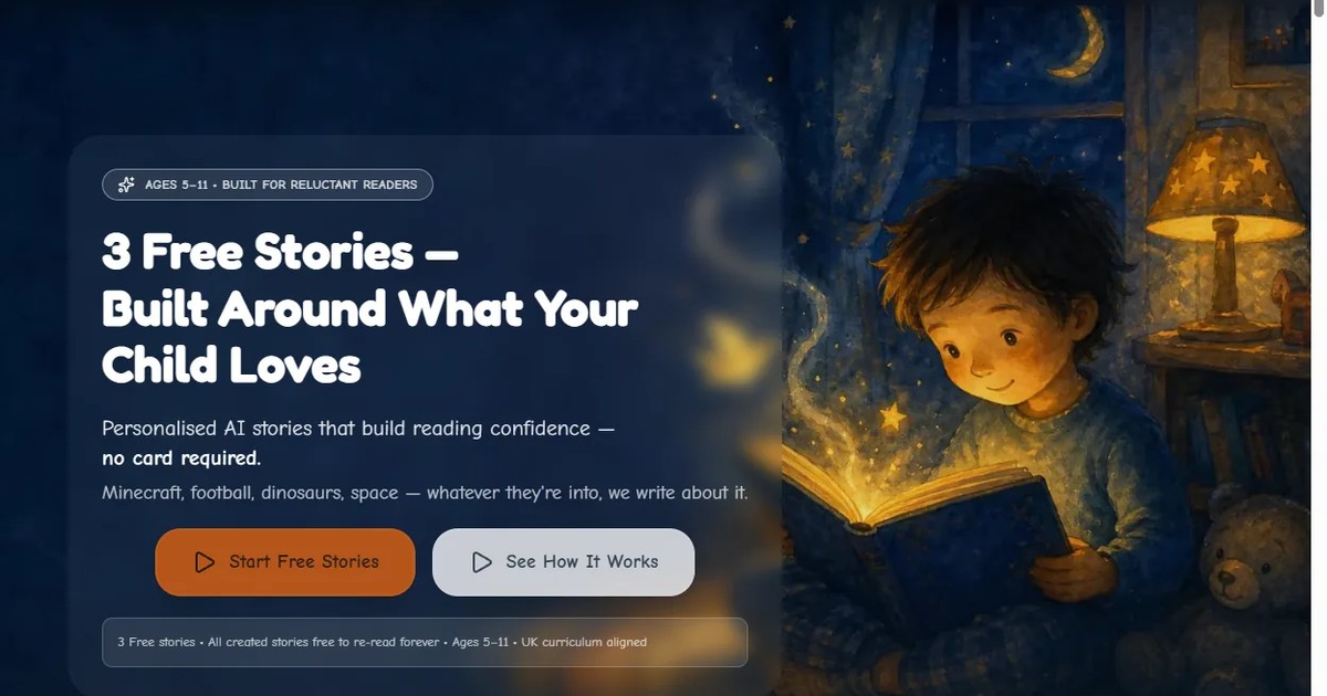 Primary Story · AI reading platform for UK primary school children